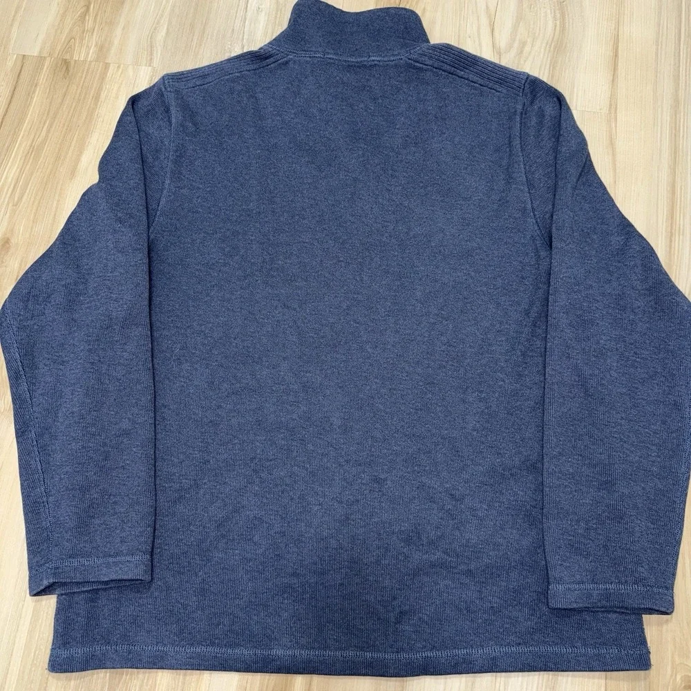 Banana Republic Sweater Men's Size Large Blue Quarter Zip Casual Mens